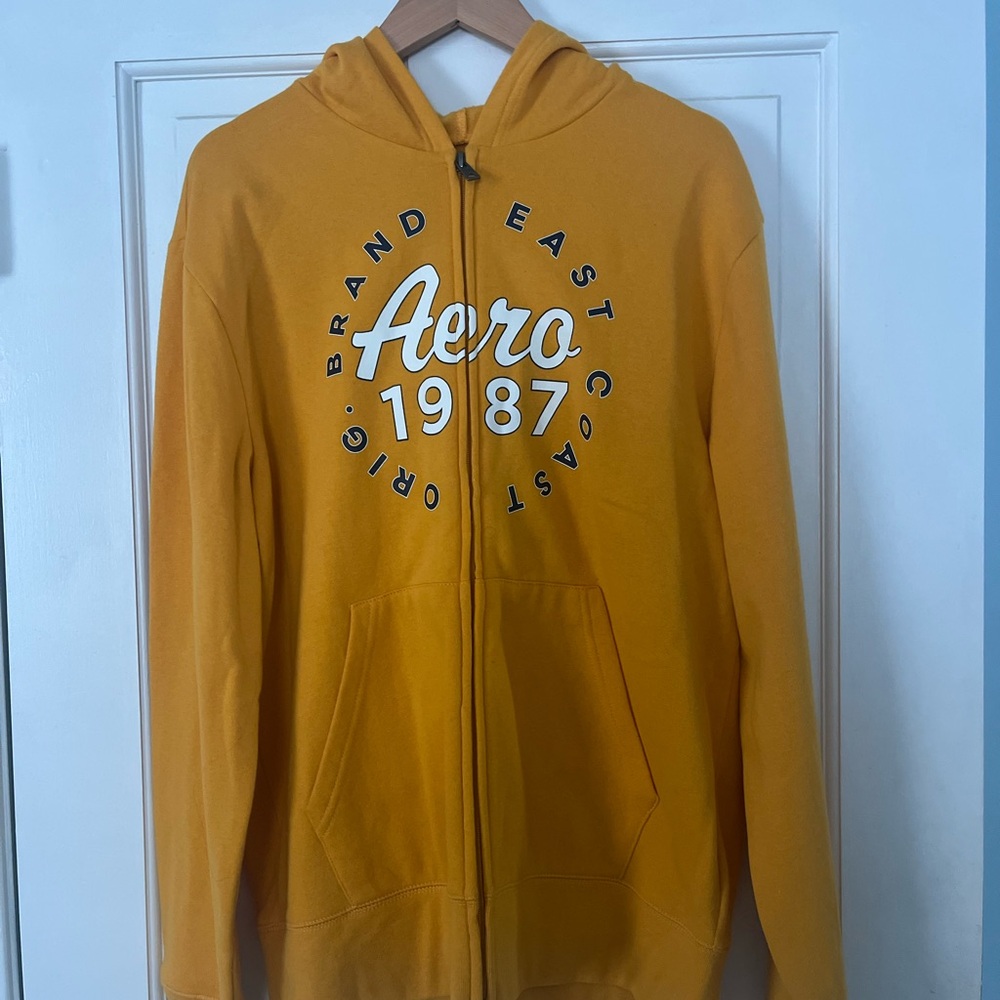 Aeropostale Mustard Yellow Hoodie
